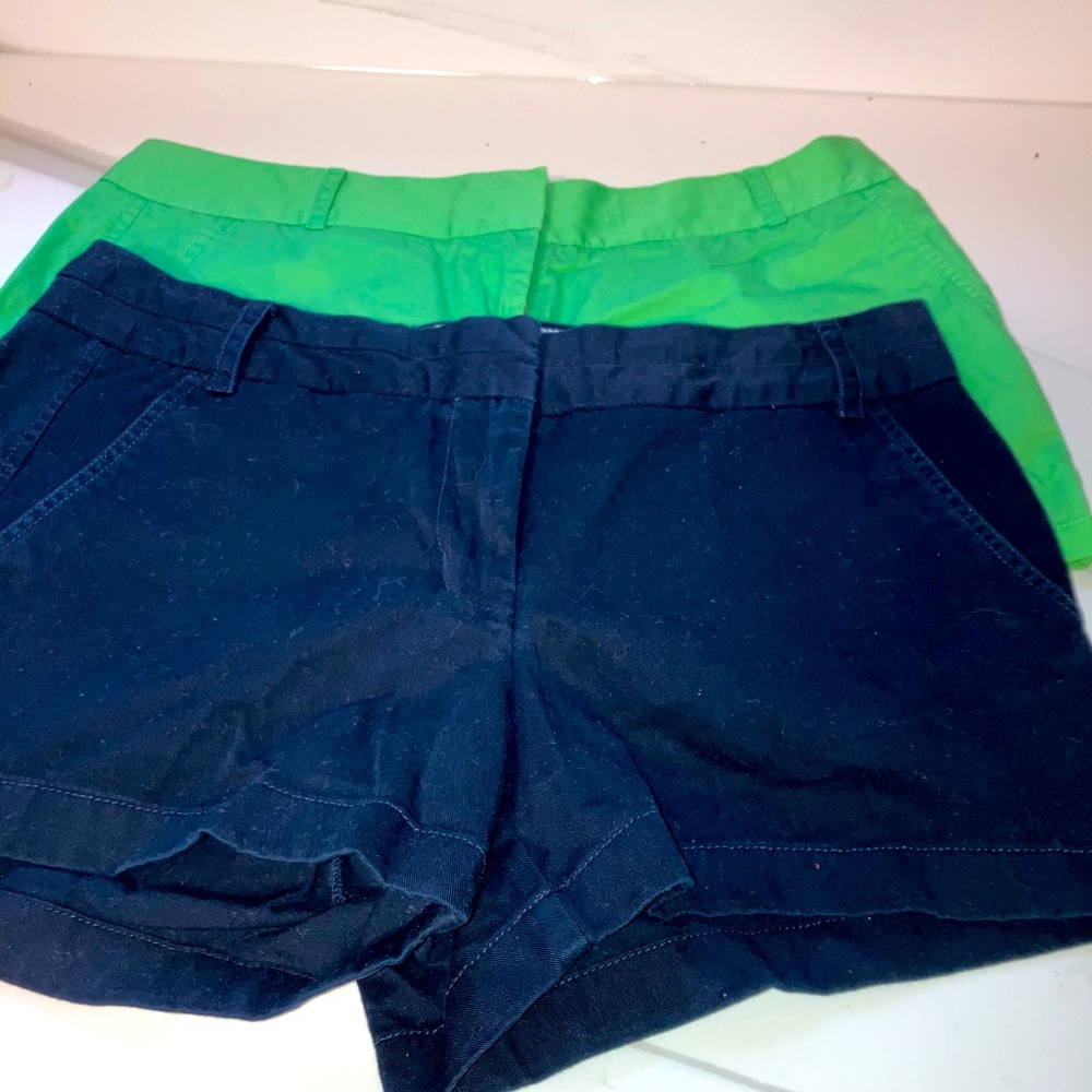 J. Crew Women's Shorts in Navy and Green